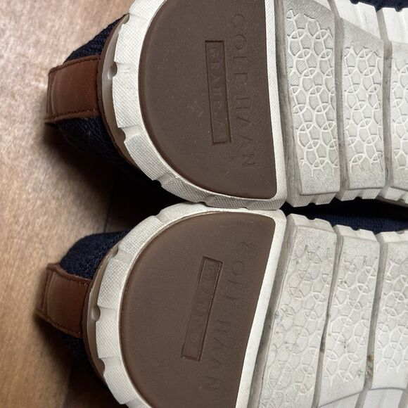 Cole Haan Original ZeroGrand Stitchlite Wingtip Oxford Navy Shoes Men's 8 M - Picture 10 of 11